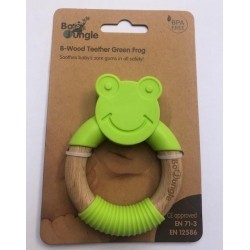 B-Gryzak drewniano-silikonowy Animals Green Frog