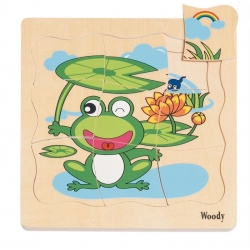 Puzzle warstwowe życie żaby-110033