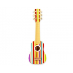 Tęczowa drewniana gitara 6-strunowa-110495