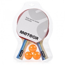 Zestaw do tenisa stołowego Meteor 2 rakietki Zephyr 1*, 3 piłeczki-1561063