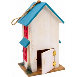 Domek dla ptaków - kolorowy karmnik ozdobny-80379