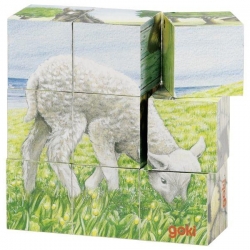 Puzzle kostki z owieczką-84202