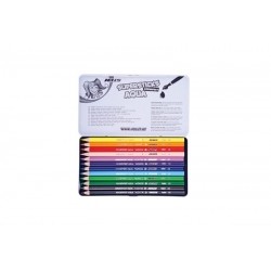 Kredki Supersticks Aqua 12 kolorów w metalowym pudełku-90991