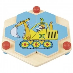 Goki puzzle hexagonalne pojazdy-92636