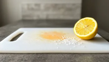 Nieskazitelnie czysta deska do krojenia: Proste sposoby na uporczywe plamy